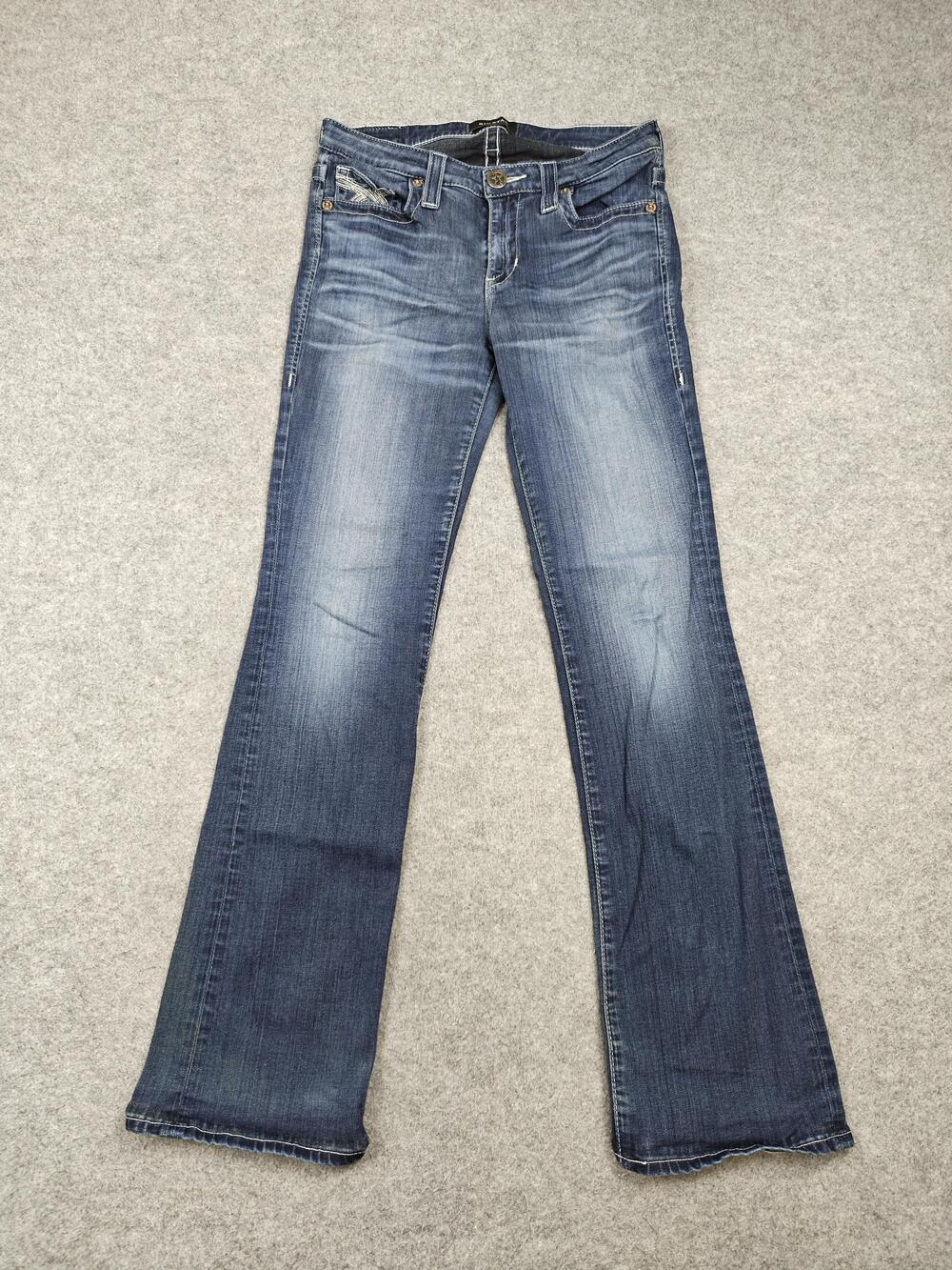 BIG STAR Jeans Womens 29 Blue Maddie Boot Bootcut Embroidered 30 Inseam